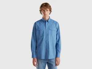 Regular Fit Button Down Solid Shirt