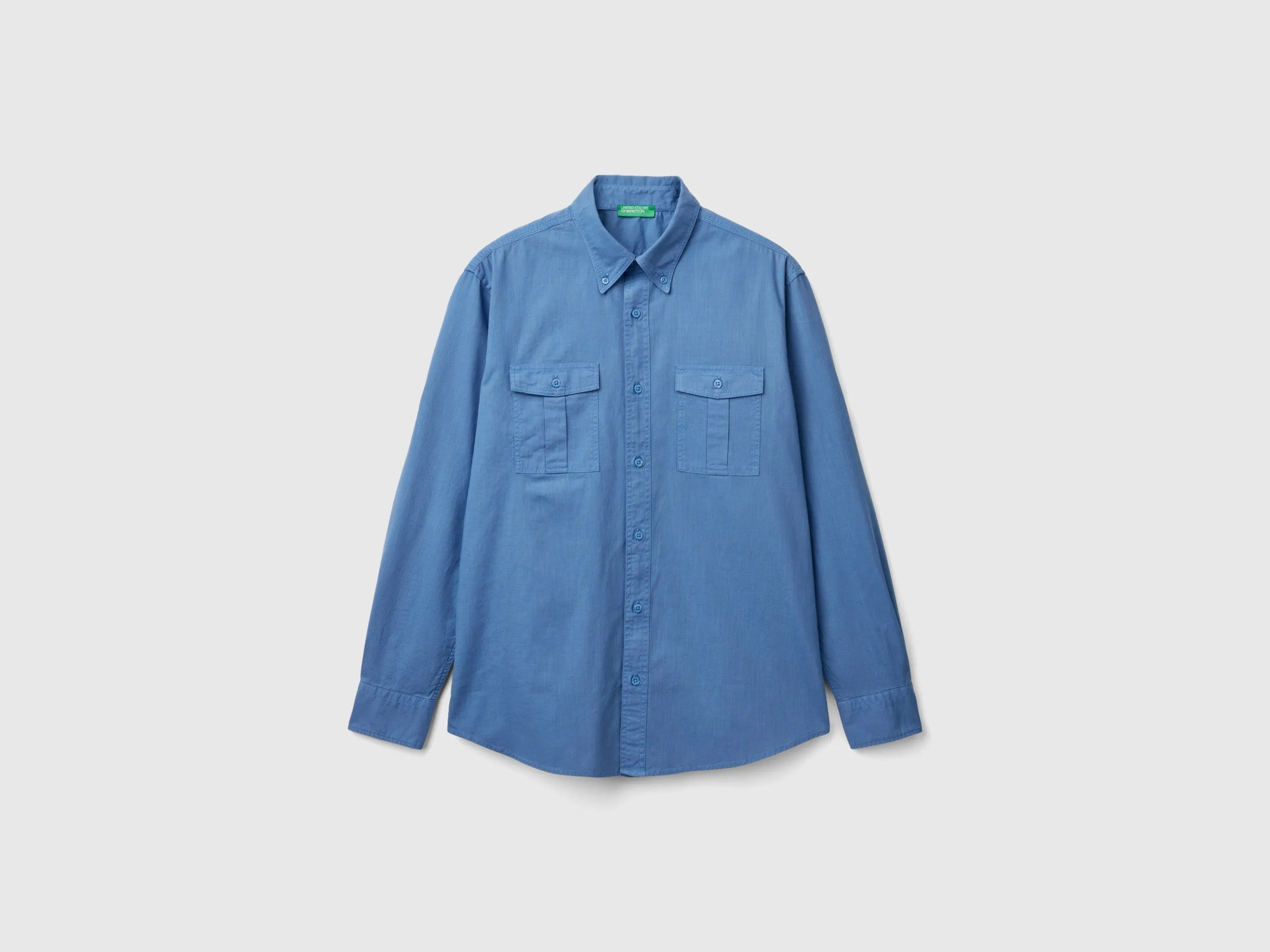 Regular Fit Button Down Solid Shirt