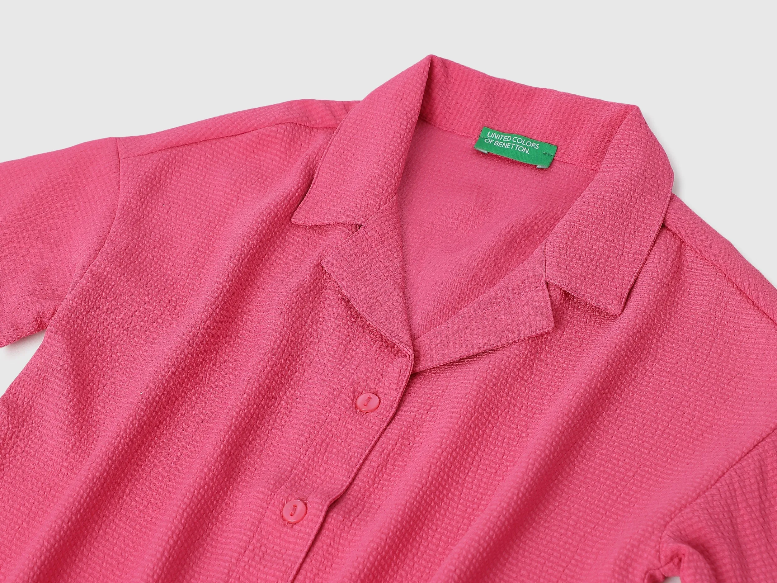 Regular Fit Resort Collar Solid Shirts