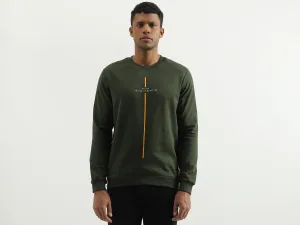 Regular Fit Round Neck Solid Sweatshirt