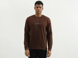 Regular Fit Round Neck Solid Sweatshirt