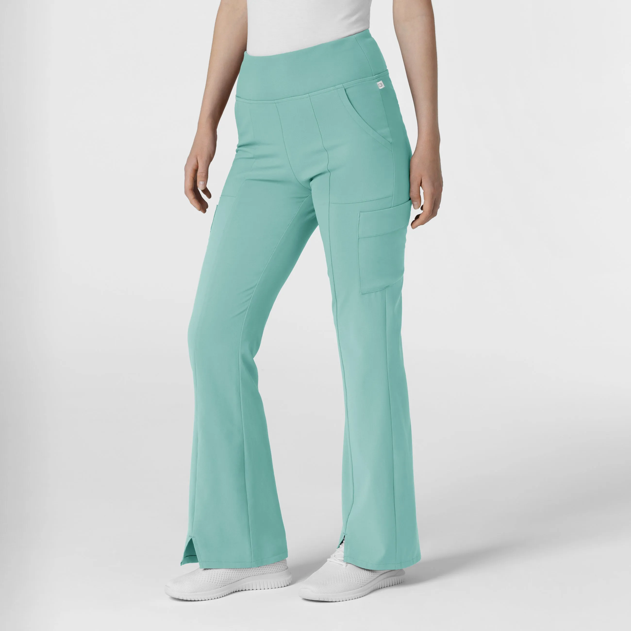 RENEW 5534 Cargo Flare Scrub Pants Turquoise
