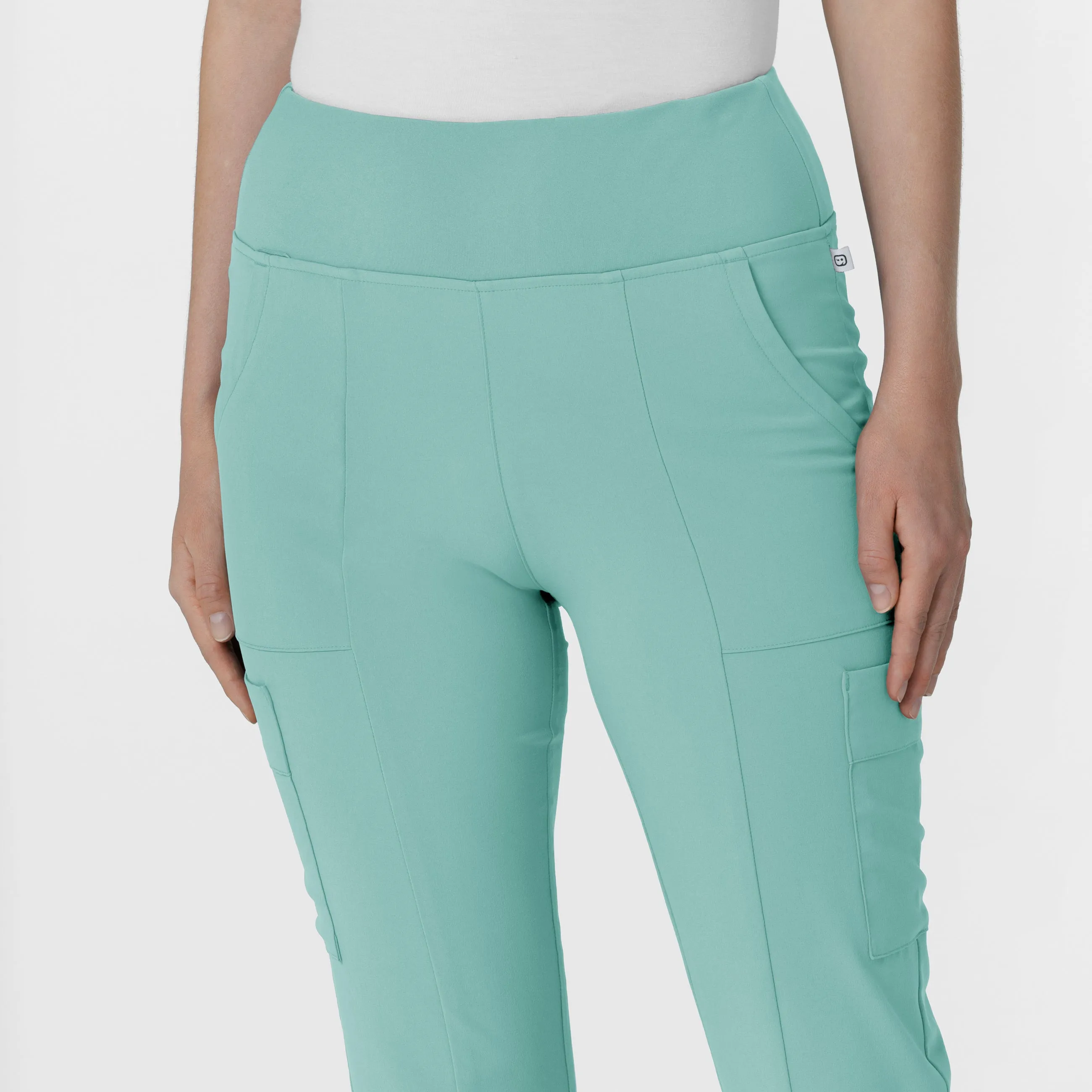 RENEW 5534 Cargo Flare Scrub Pants Turquoise