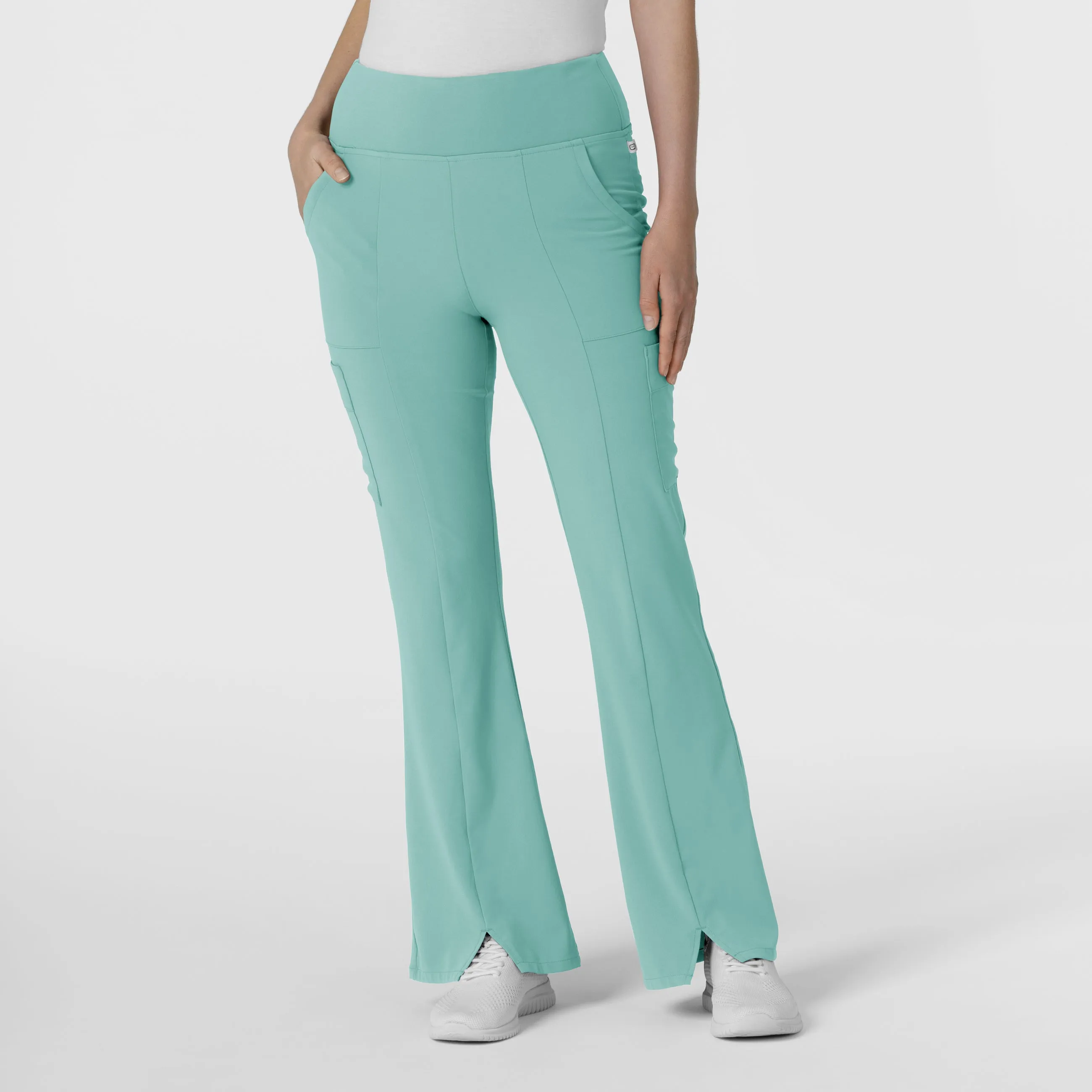 RENEW 5534 Cargo Flare Scrub Pants Turquoise