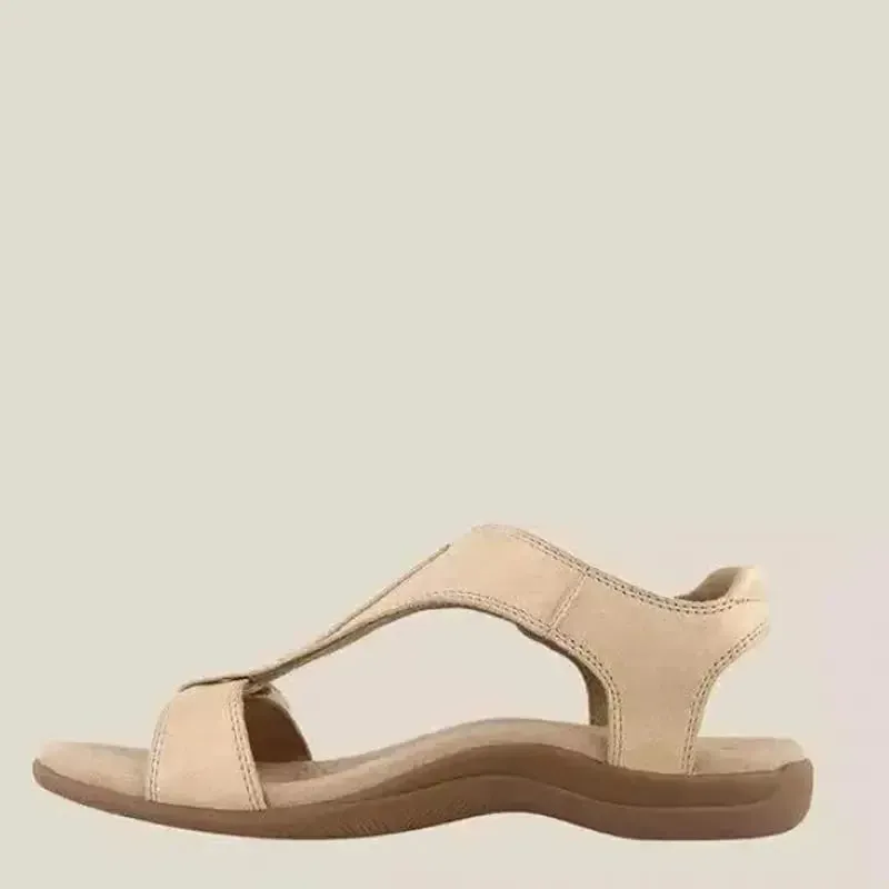 Retro Arch Support Flip-flops T-strap Women Flat Orthopedic Sandals