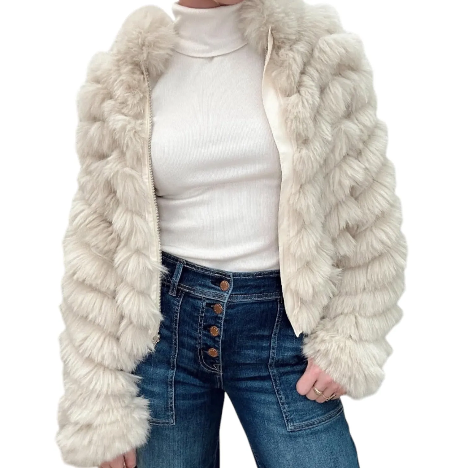 Reversible Faux Fur Jacket