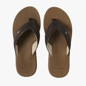 Ripcurl Mens Reactor Open Toe Sandal Brown Tan