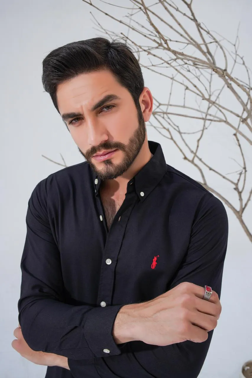 RL polo small pony Casual Shirt Black-J