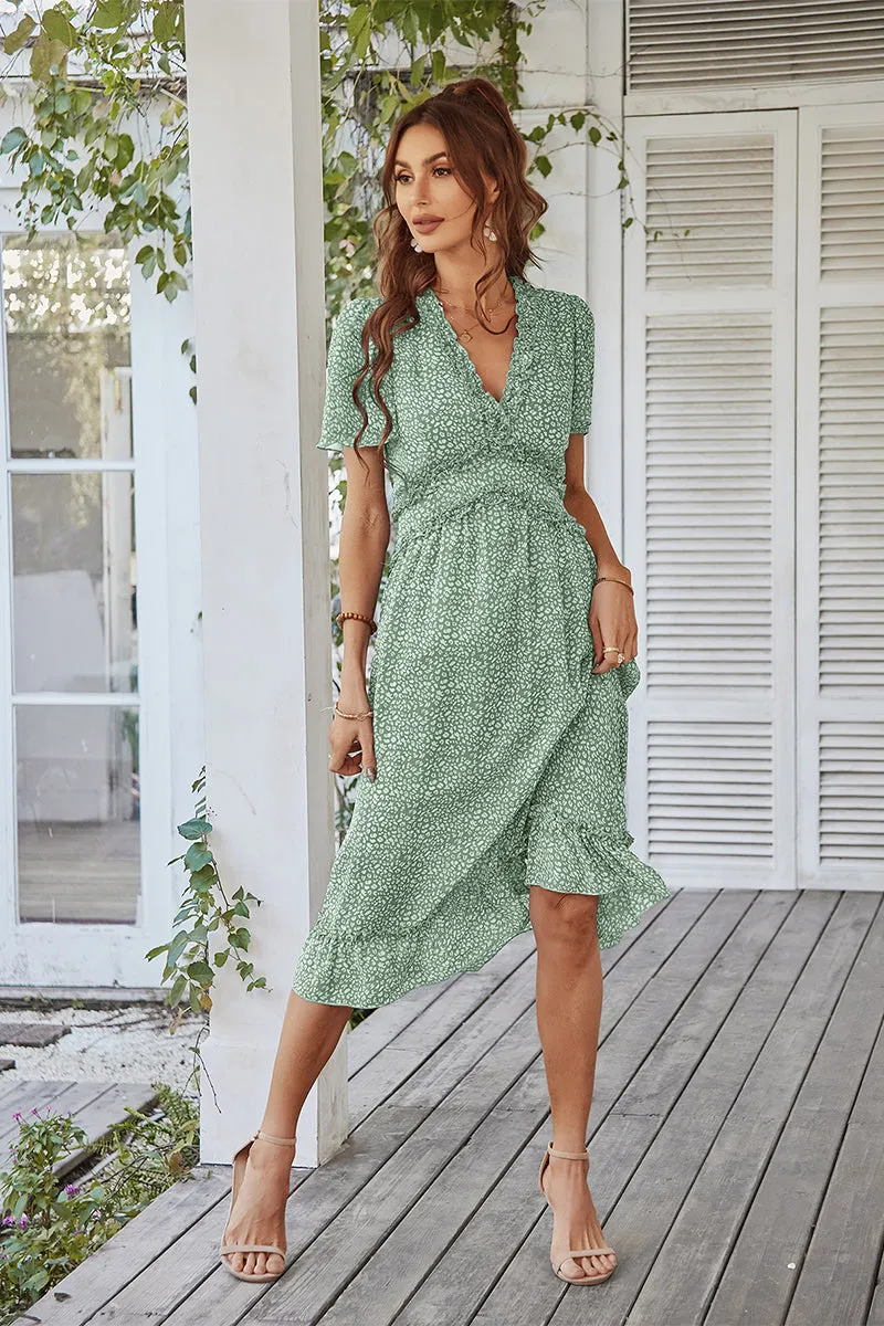 Rosalinda Midi Dress - Mint