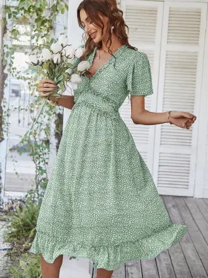 Rosalinda Midi Dress - Mint