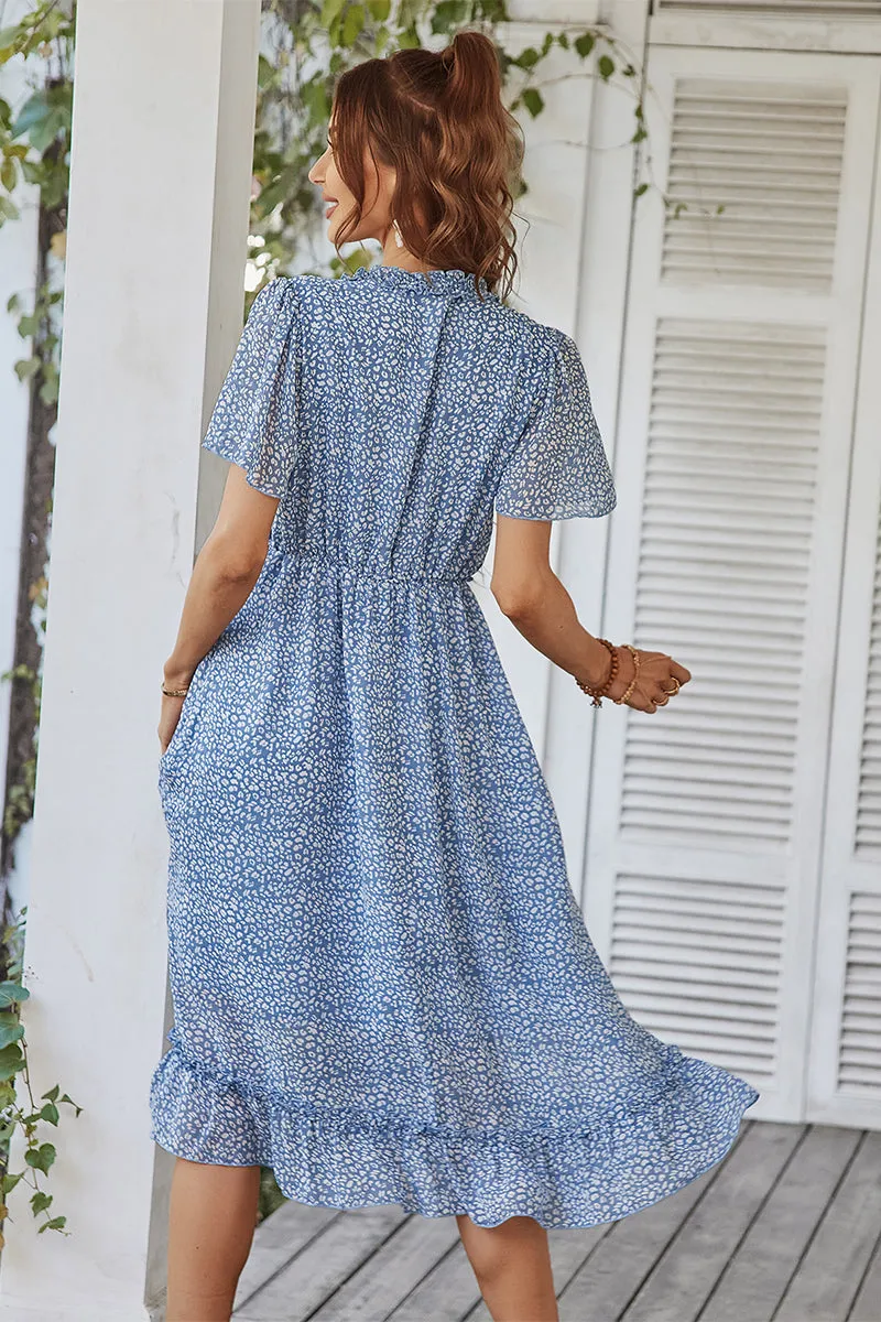 Rosalinda Midi Dress - Sky Blue
