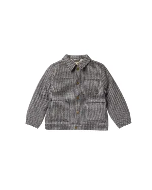 Rylee & Cru - Shearling Chore Coat - Black Houndstooth