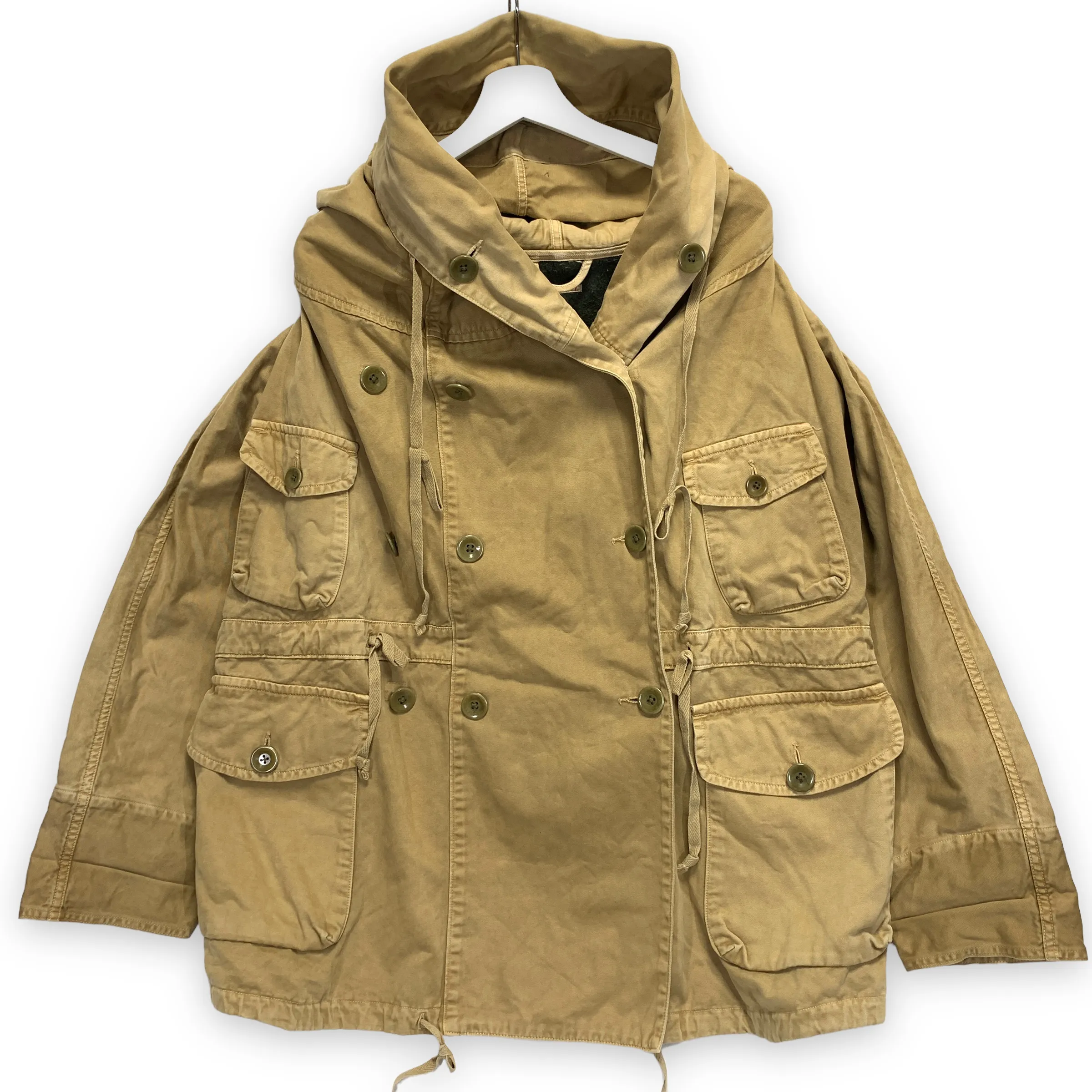 [S] Kapital Cotton Katsuragi Ring Coat Beige