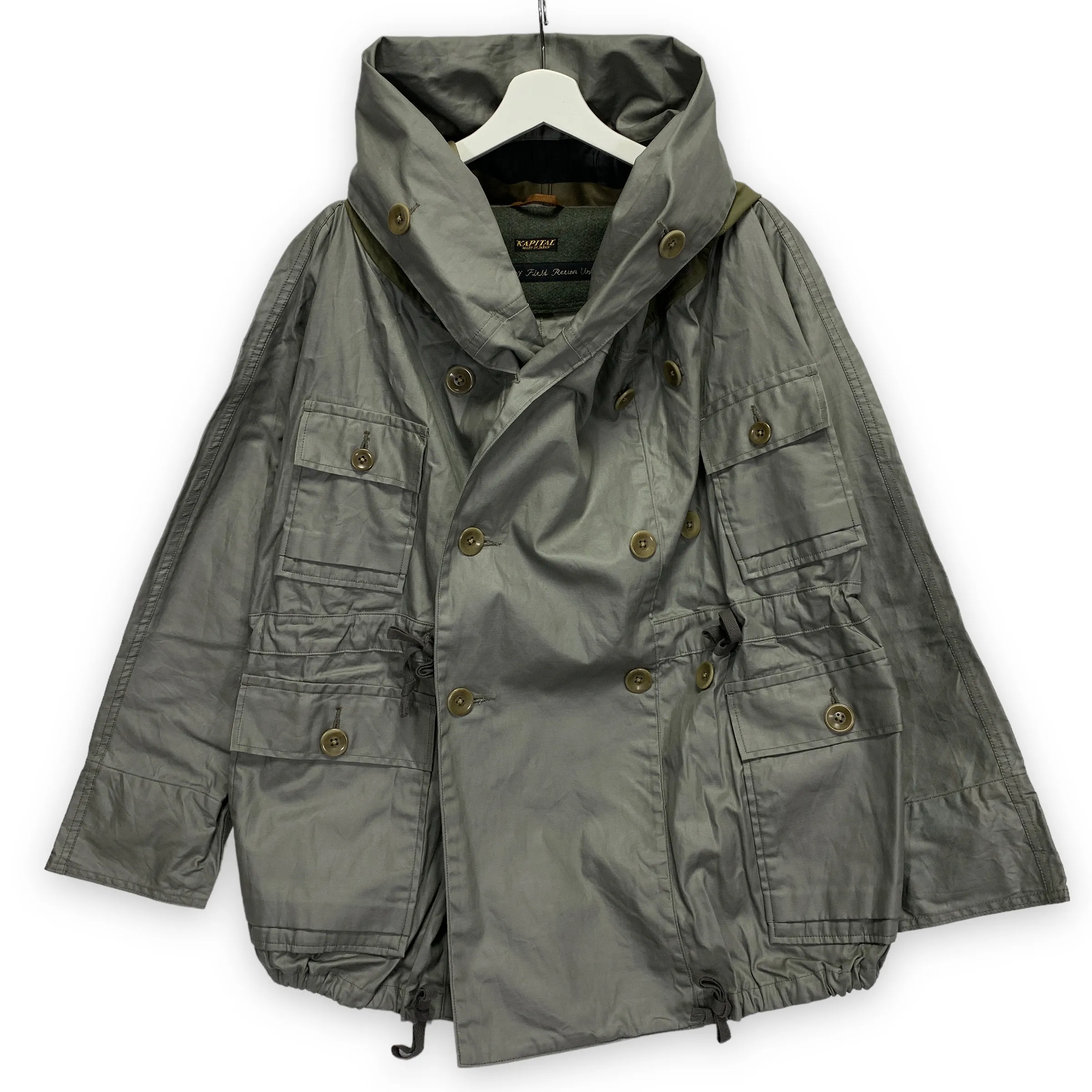[S] Kapital Kiro Hirata ARMY Waxed Cotton Katsuragi Ring Coat