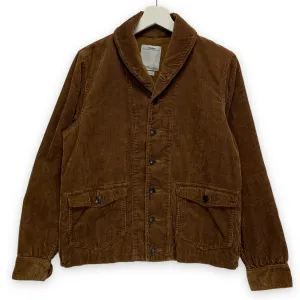 [S] Visvim 16AW Kobuk Corduroy Shawl Collar Jacket Coat Brown