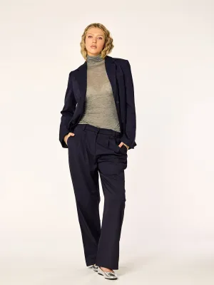 SET - BLAZING OVERSIZED BLAZER AND SUIT PANTS • Midnight Blue