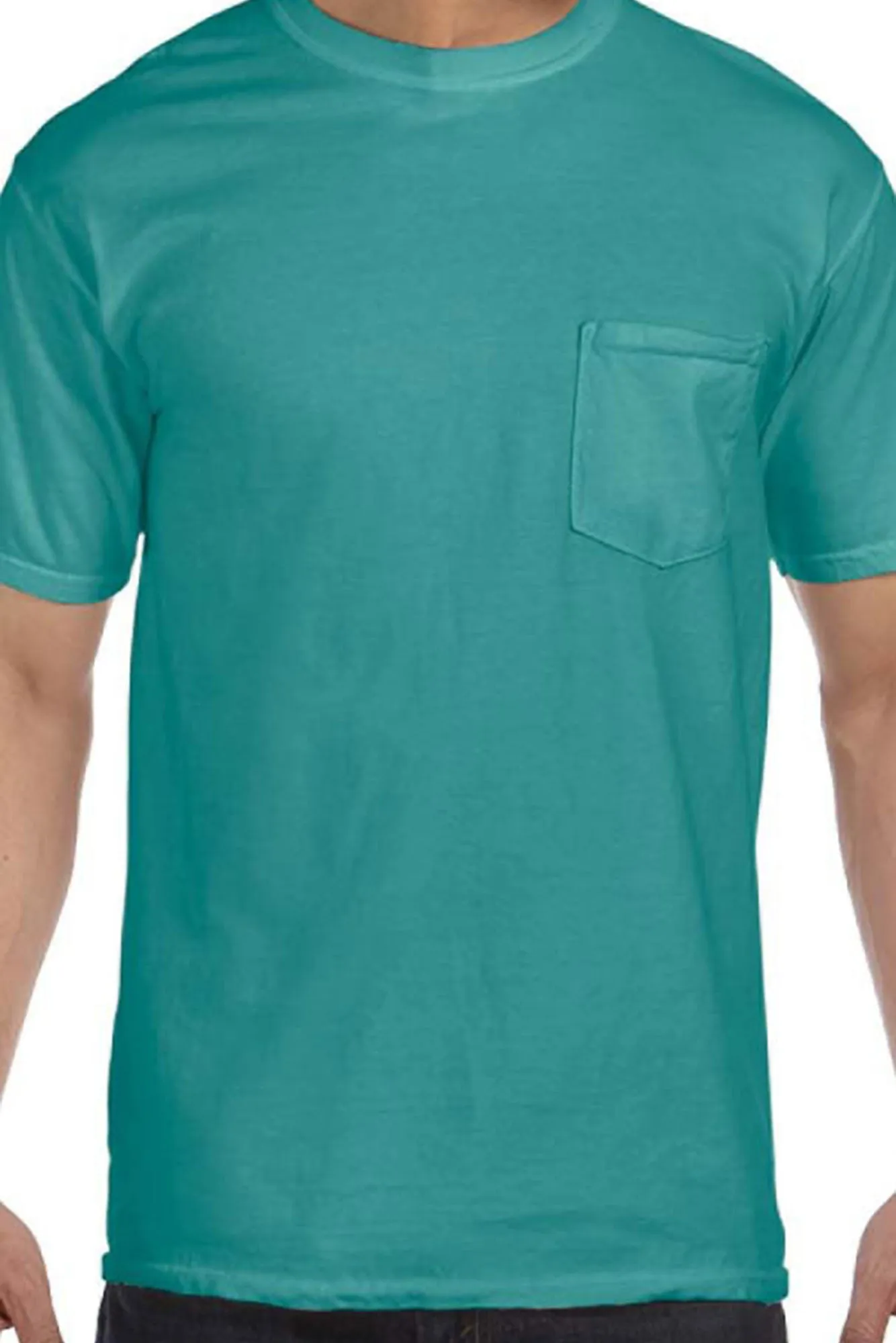 Shades of Green/Yellow Comfort Colors Adult Ring-Spun Cotton Pocket Tee *Personalize It
