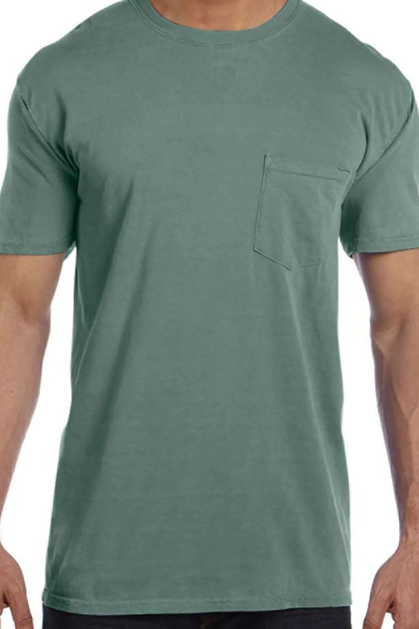 Shades of Green/Yellow Comfort Colors Adult Ring-Spun Cotton Pocket Tee *Personalize It