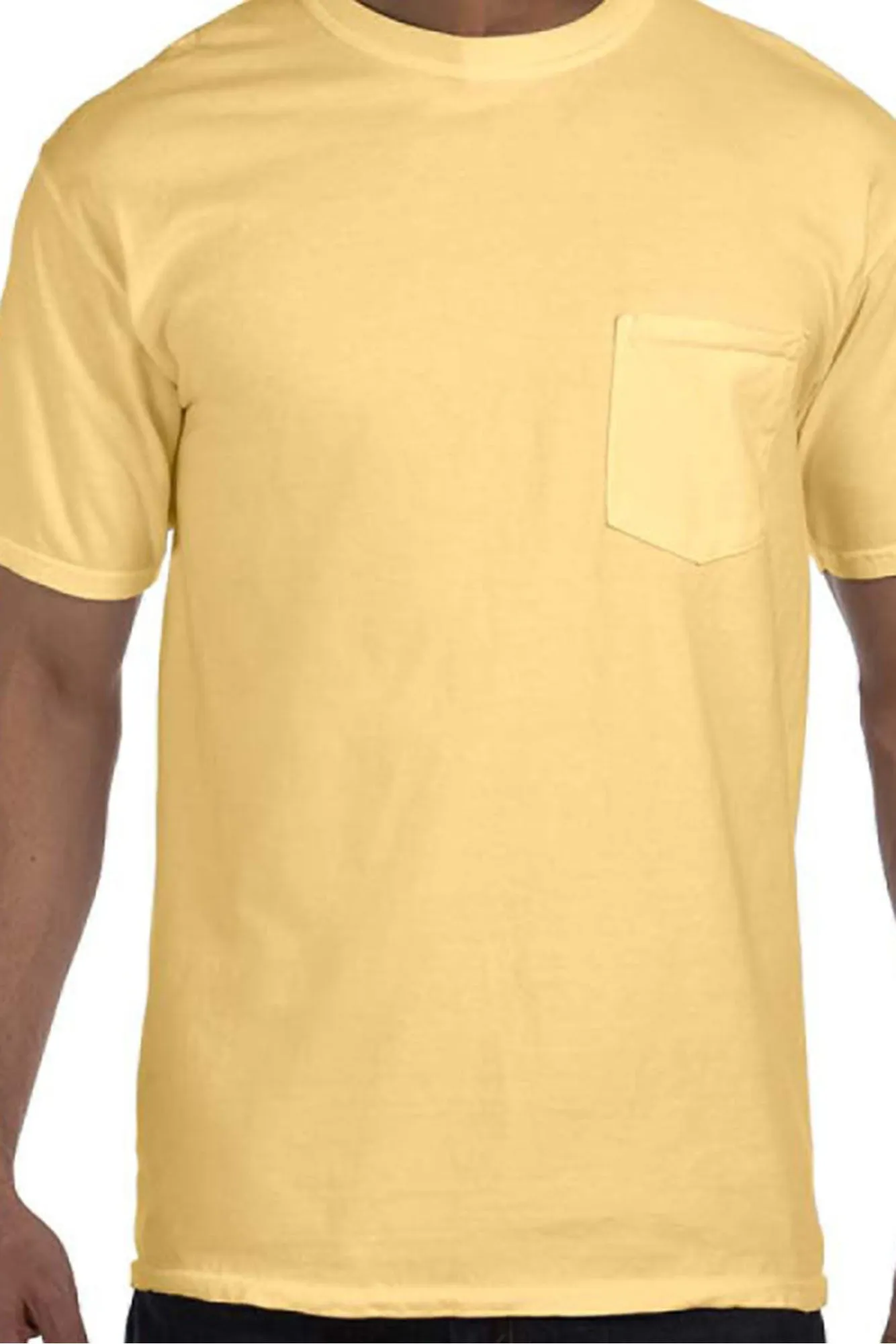 Shades of Green/Yellow Comfort Colors Adult Ring-Spun Cotton Pocket Tee *Personalize It