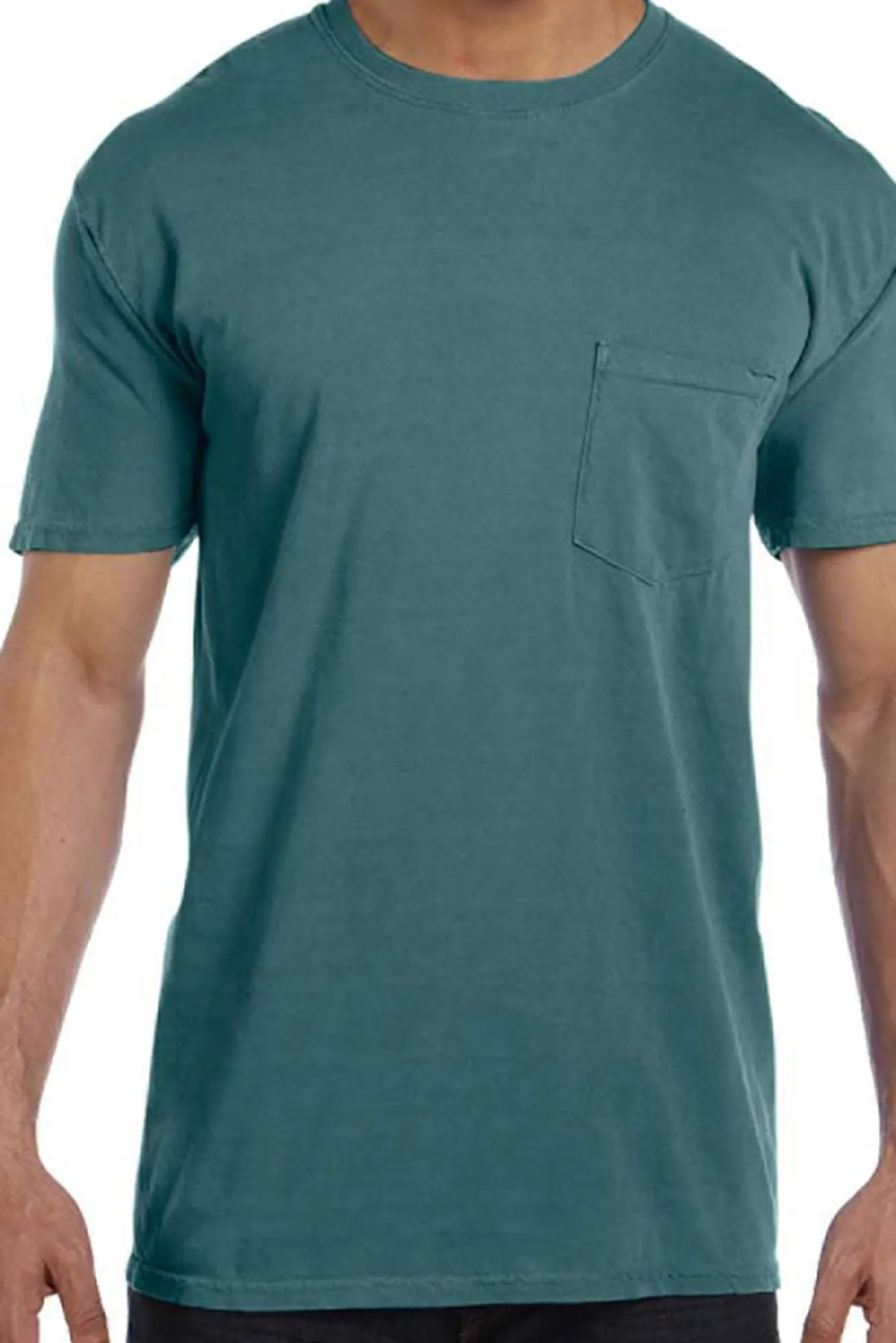 Shades of Green/Yellow Comfort Colors Adult Ring-Spun Cotton Pocket Tee *Personalize It