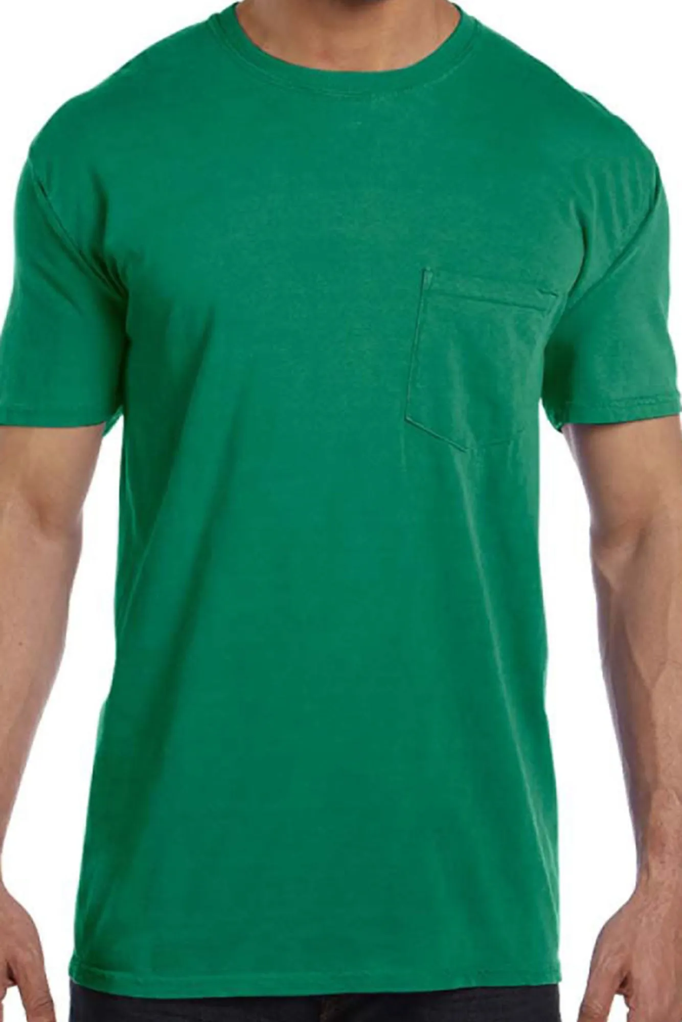 Shades of Green/Yellow Comfort Colors Adult Ring-Spun Cotton Pocket Tee *Personalize It