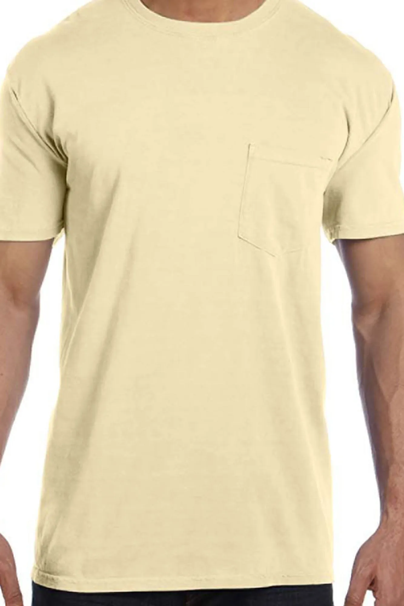 Shades of Green/Yellow Comfort Colors Adult Ring-Spun Cotton Pocket Tee *Personalize It