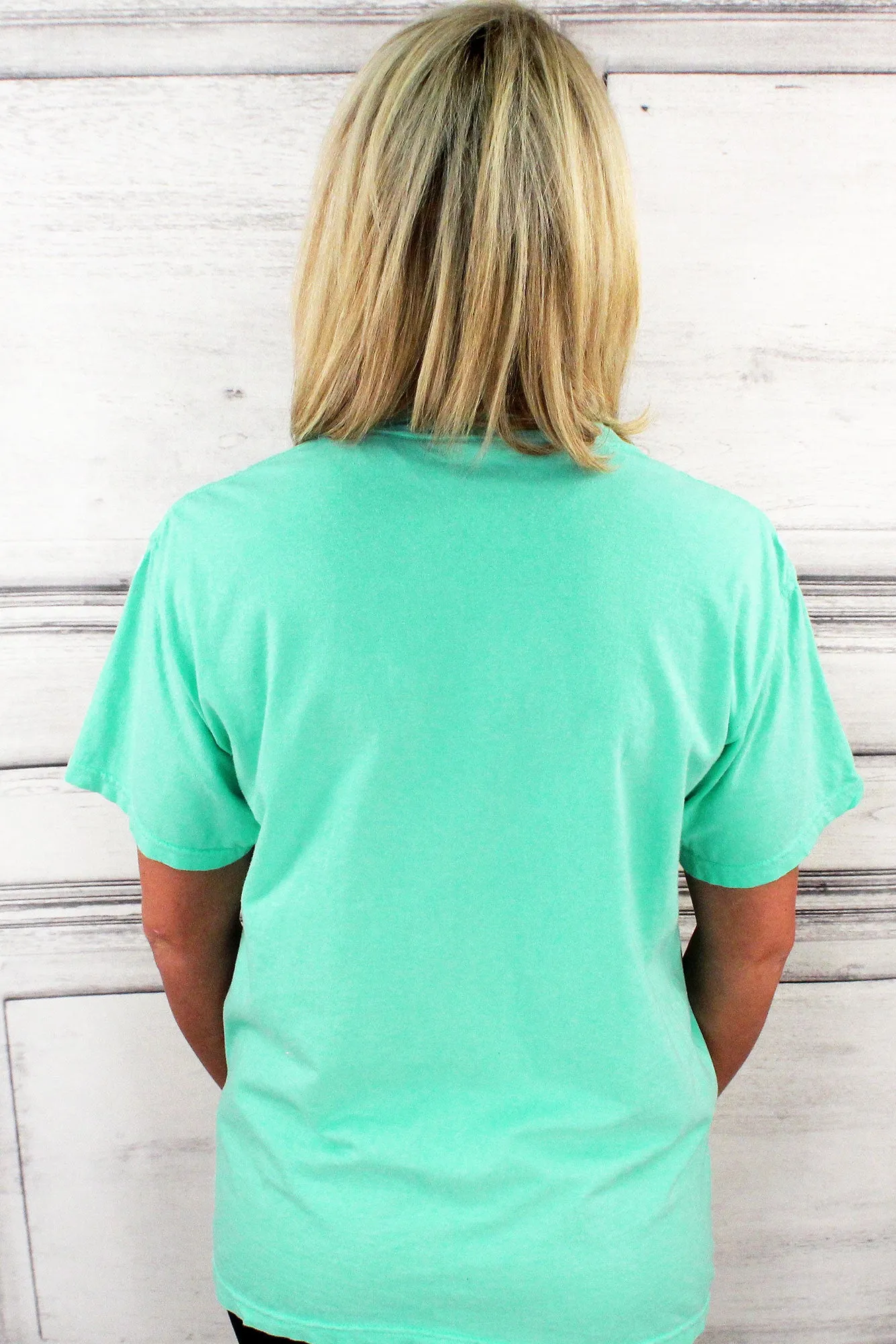 Shades of Green/Yellow Comfort Colors Adult Ring-Spun Cotton Pocket Tee *Personalize It