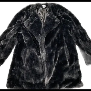 She   Sky Faux Fur Jacket Size Med Large NWT Black