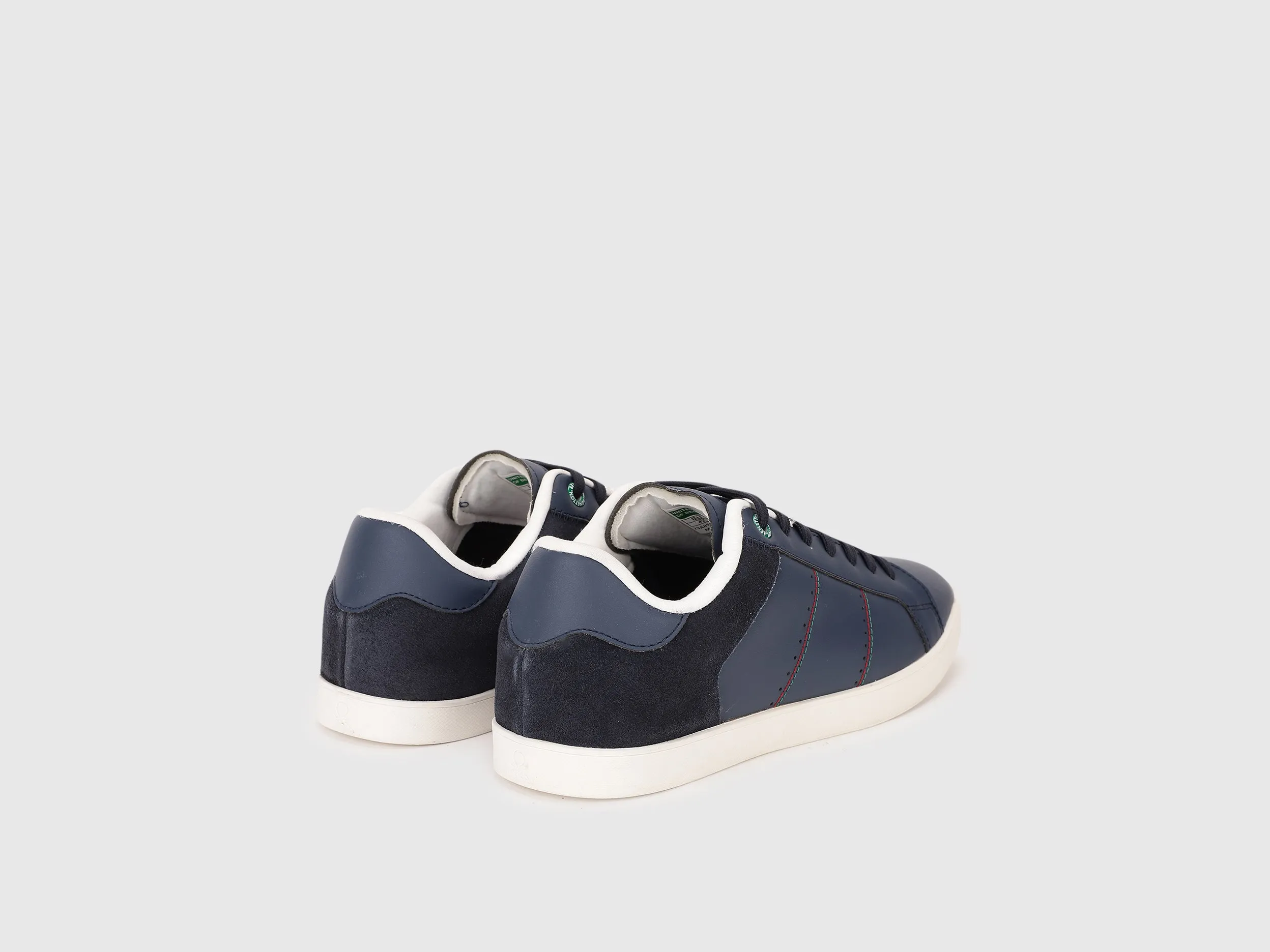 Solid Lace-Up Sneakers