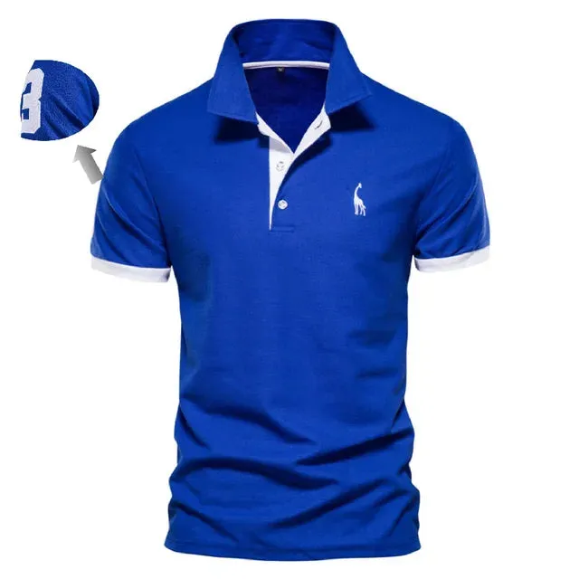 Sommerliches Baumwoll-Poloshirt von EleganzMode