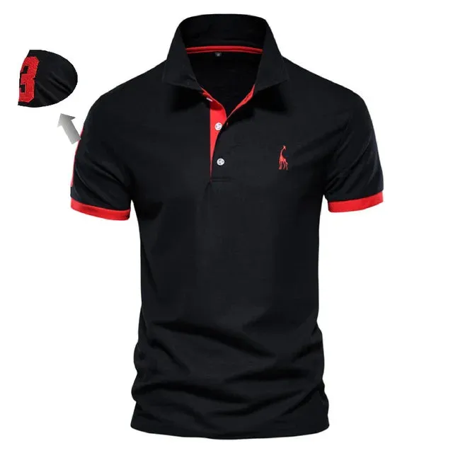 Sommerliches Baumwoll-Poloshirt von EleganzMode