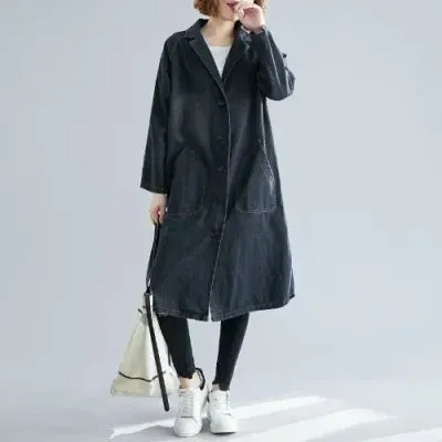 Sonia - Denim Trench Coat
