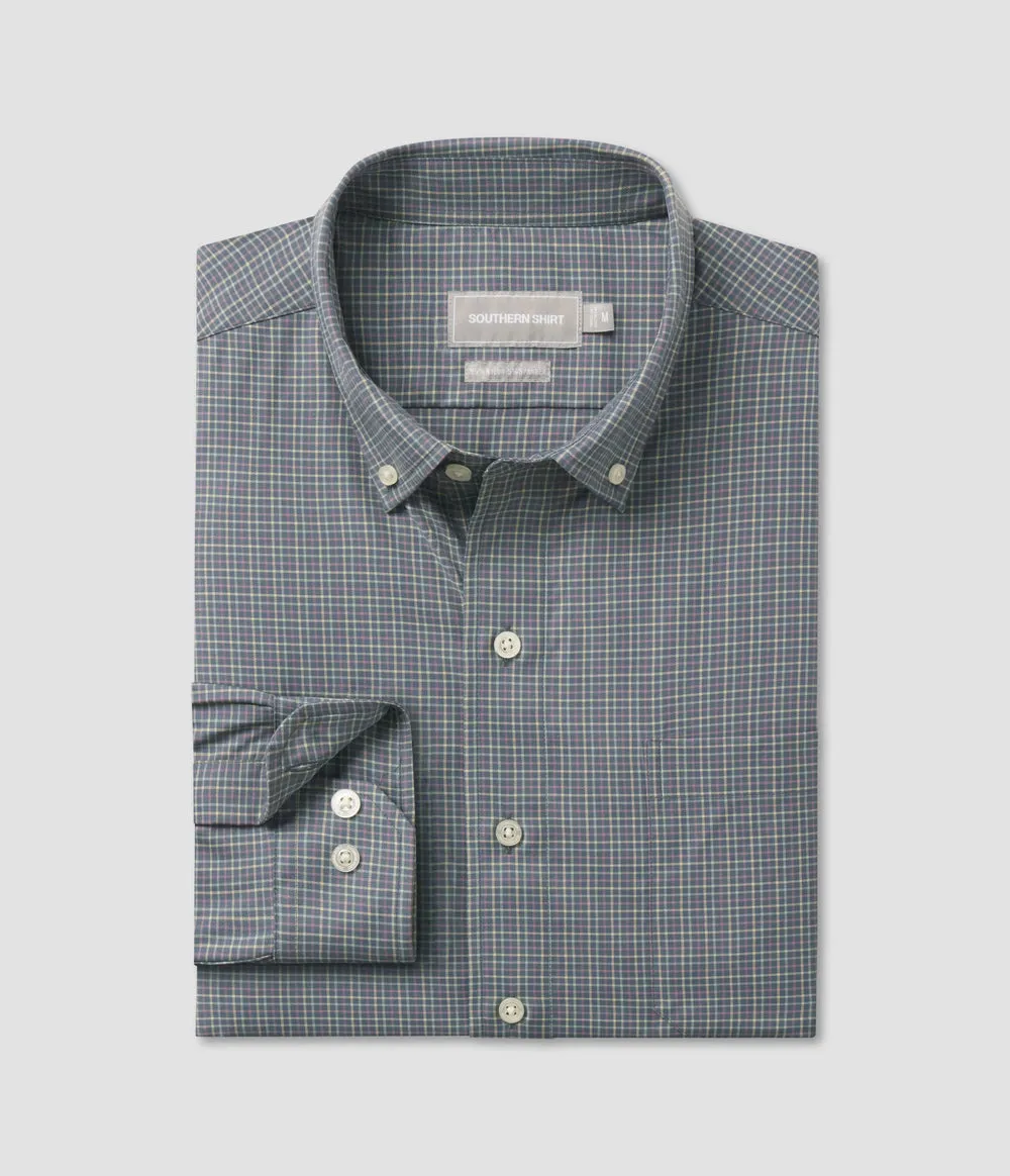 Southern Shirt Hudson Check Long Sleeve Button Down Shirt