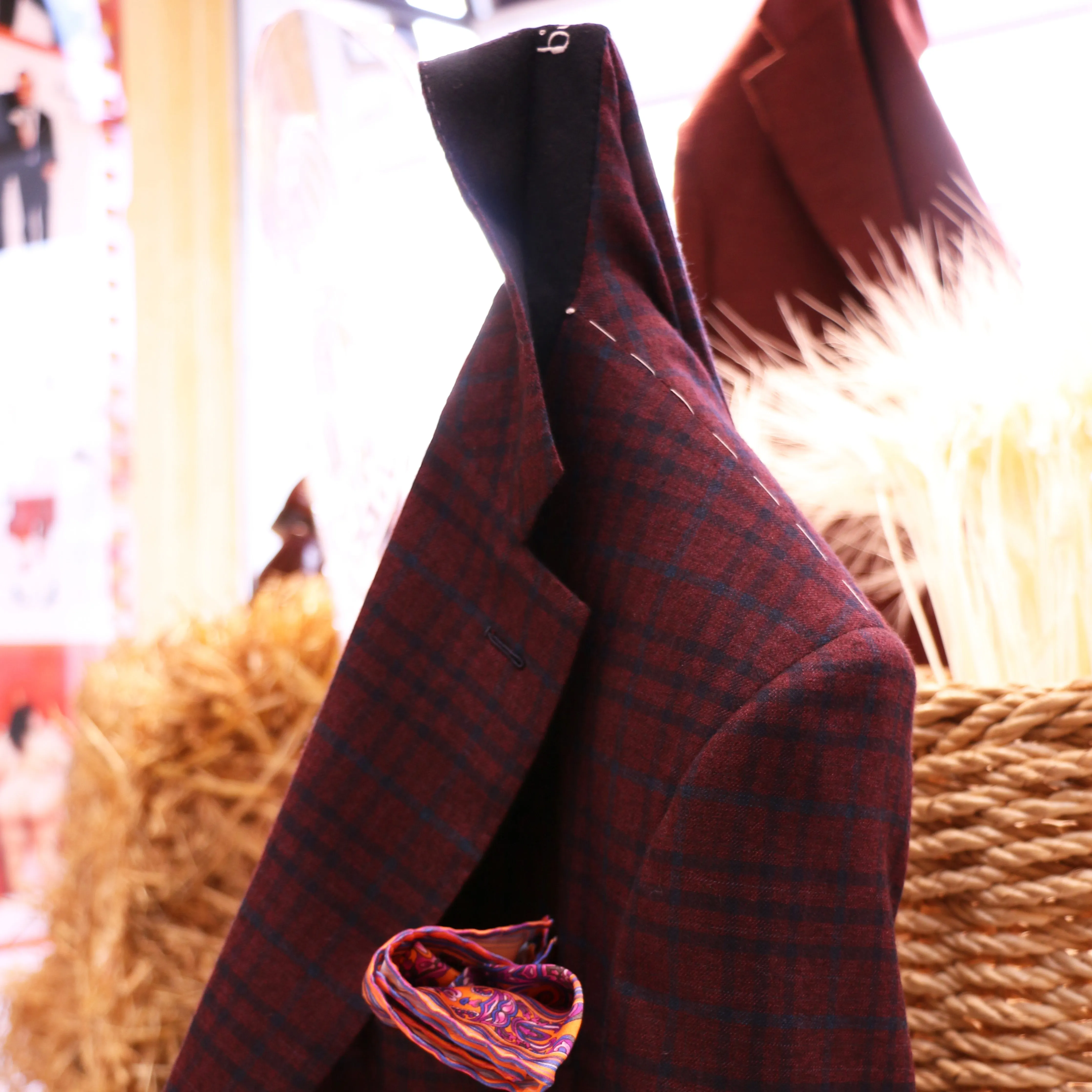 Special Order Burgundy Plaid Jacket