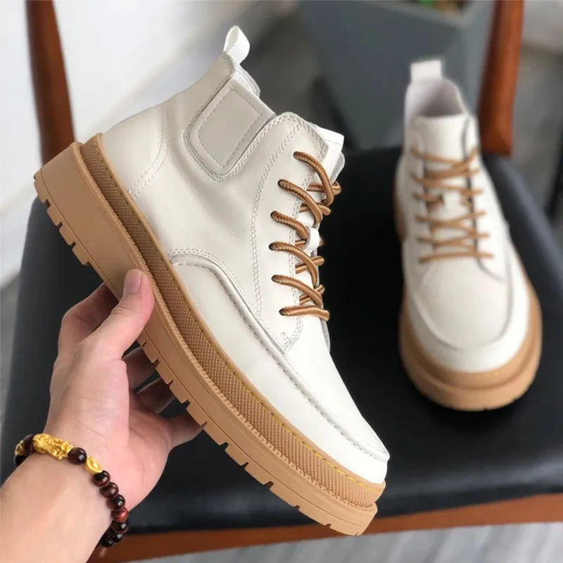 StilMann Herren Leder Loafer und High Top Sneakers