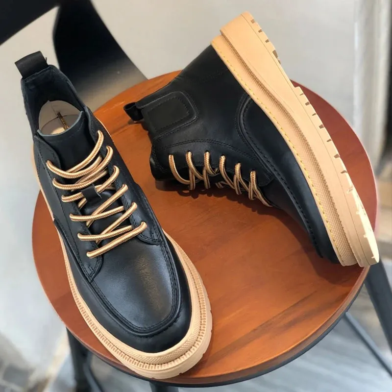 StilMann Herren Leder Loafer und High Top Sneakers