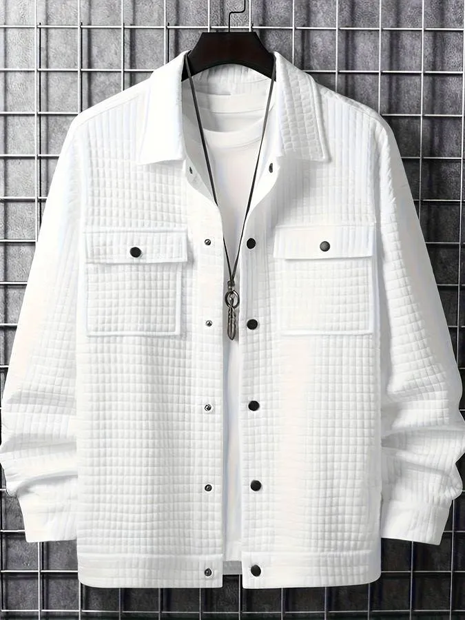 Stilvolles Statement: Herrenmode Langarm Polo Shirt von LuxStyle