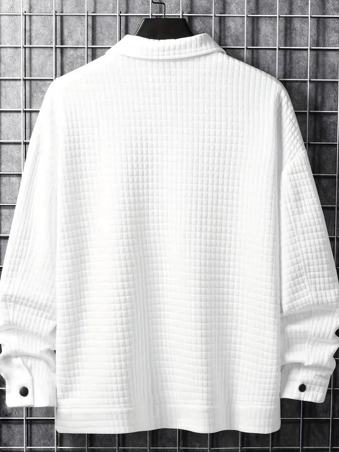 Stilvolles Statement: Herrenmode Langarm Polo Shirt von LuxStyle