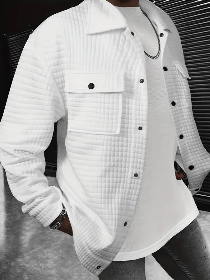 Stilvolles Statement: Herrenmode Langarm Polo Shirt von LuxStyle