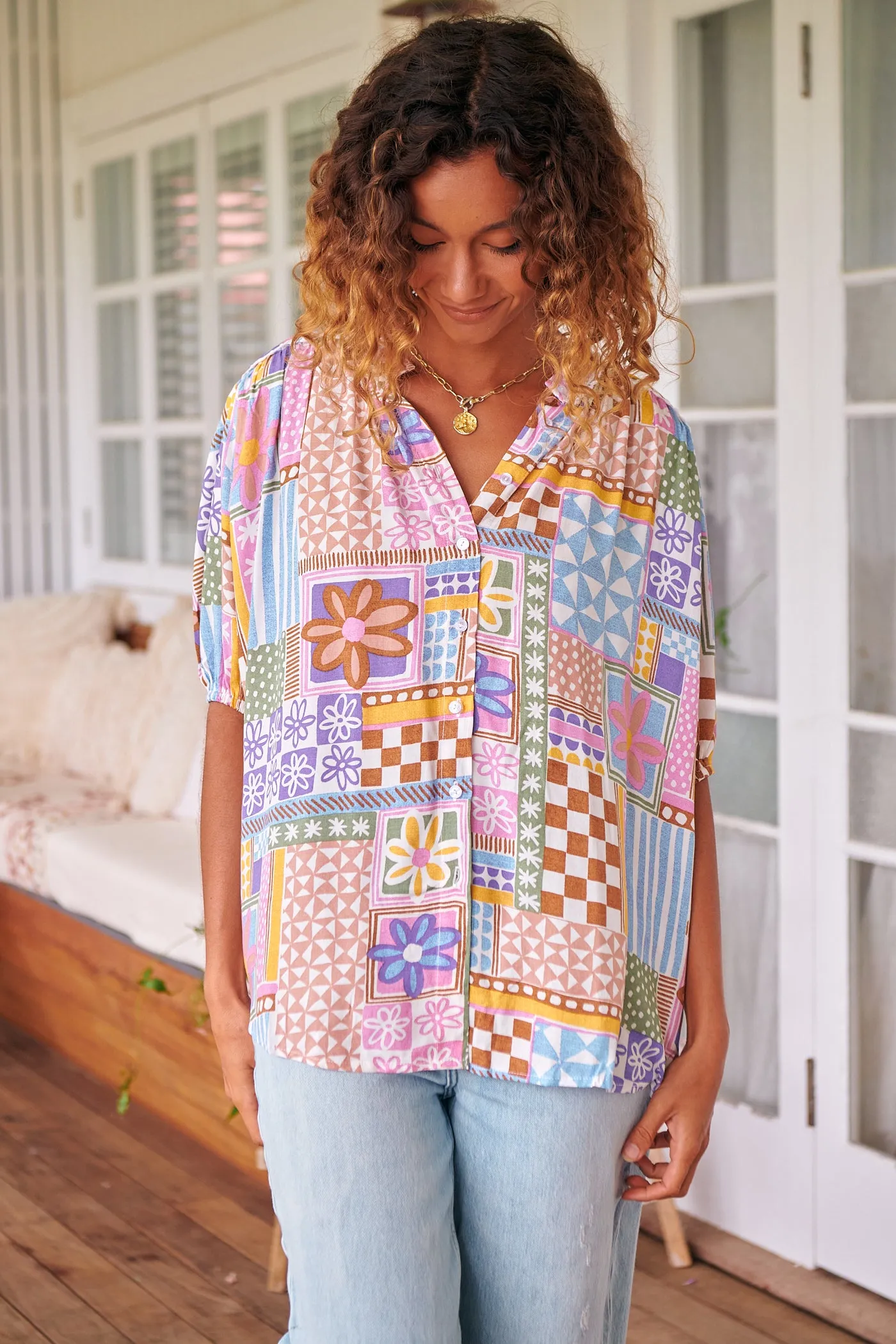 Sweet Illusions Print Sierra Top