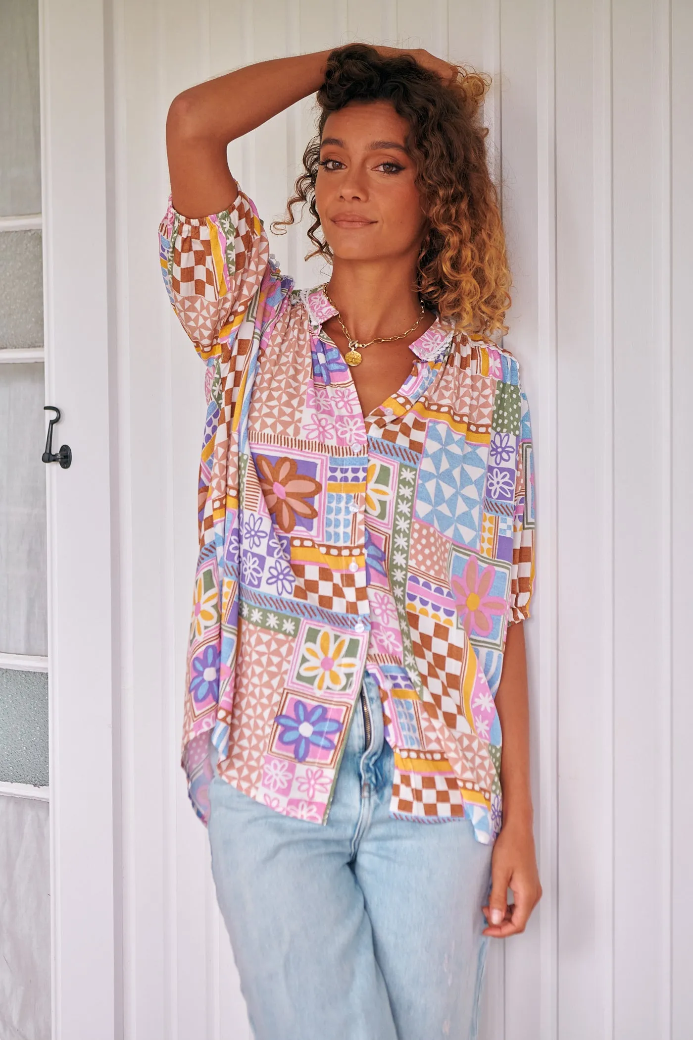 Sweet Illusions Print Sierra Top