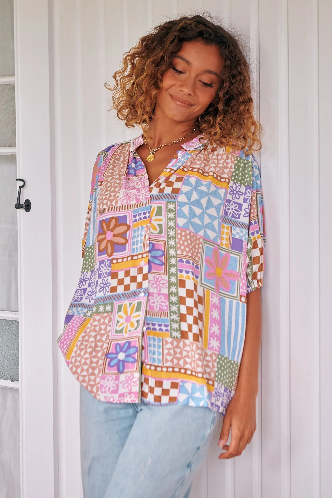 Sweet Illusions Print Sierra Top