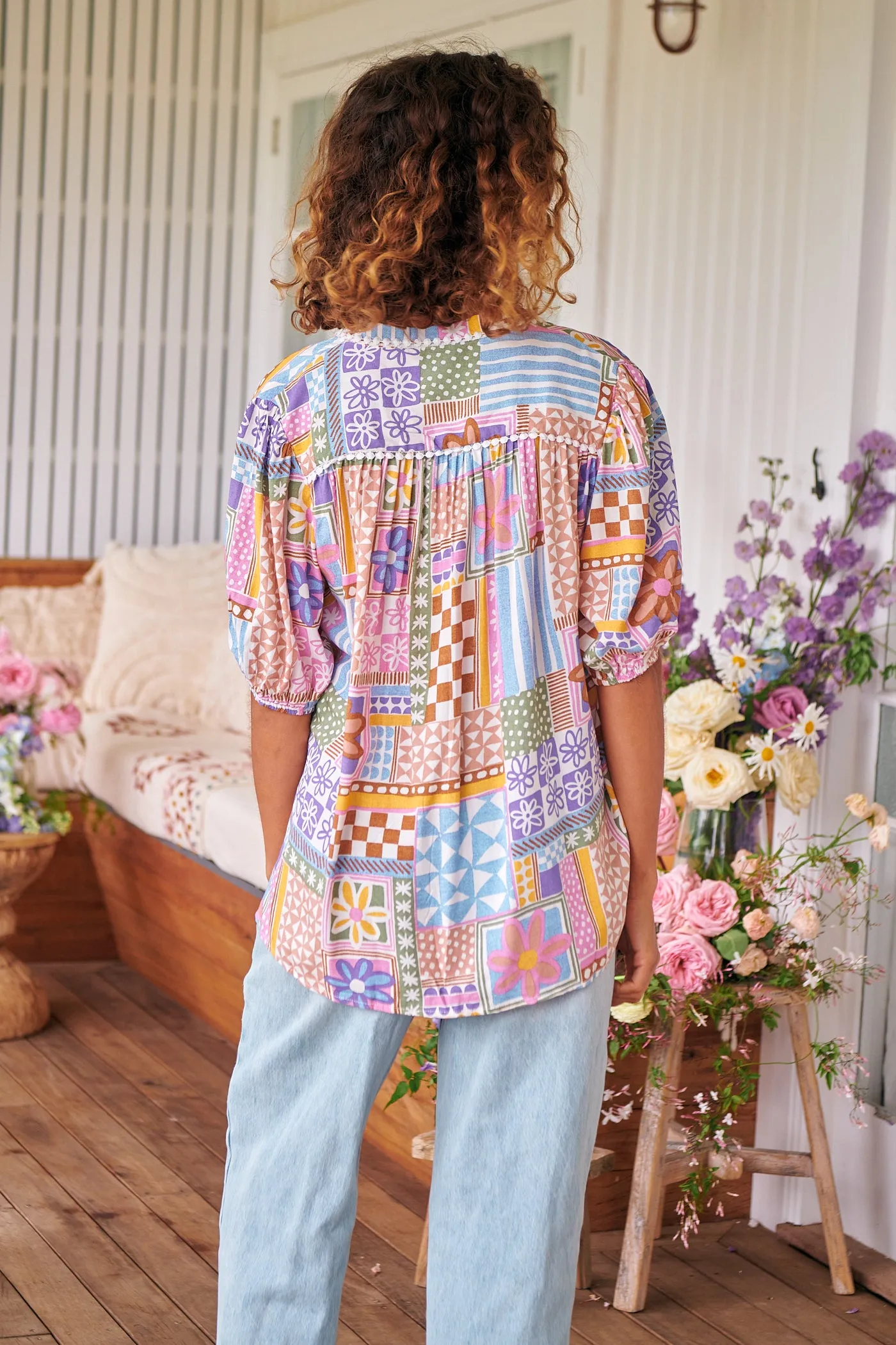 Sweet Illusions Print Sierra Top