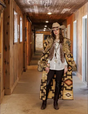 Tasha Polizzi Sedona Blanket Coat Camel
