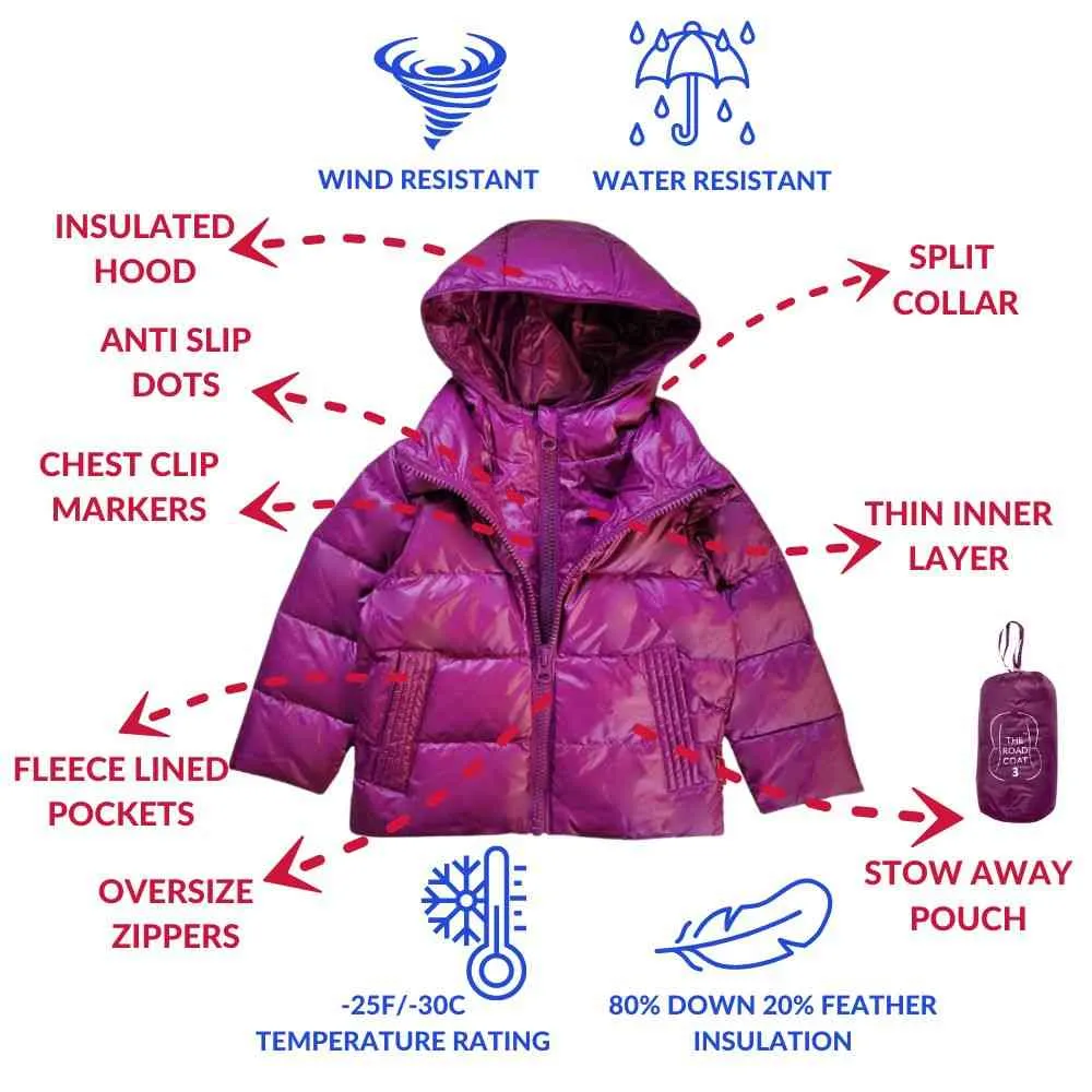 The Road Coat Down - Plum