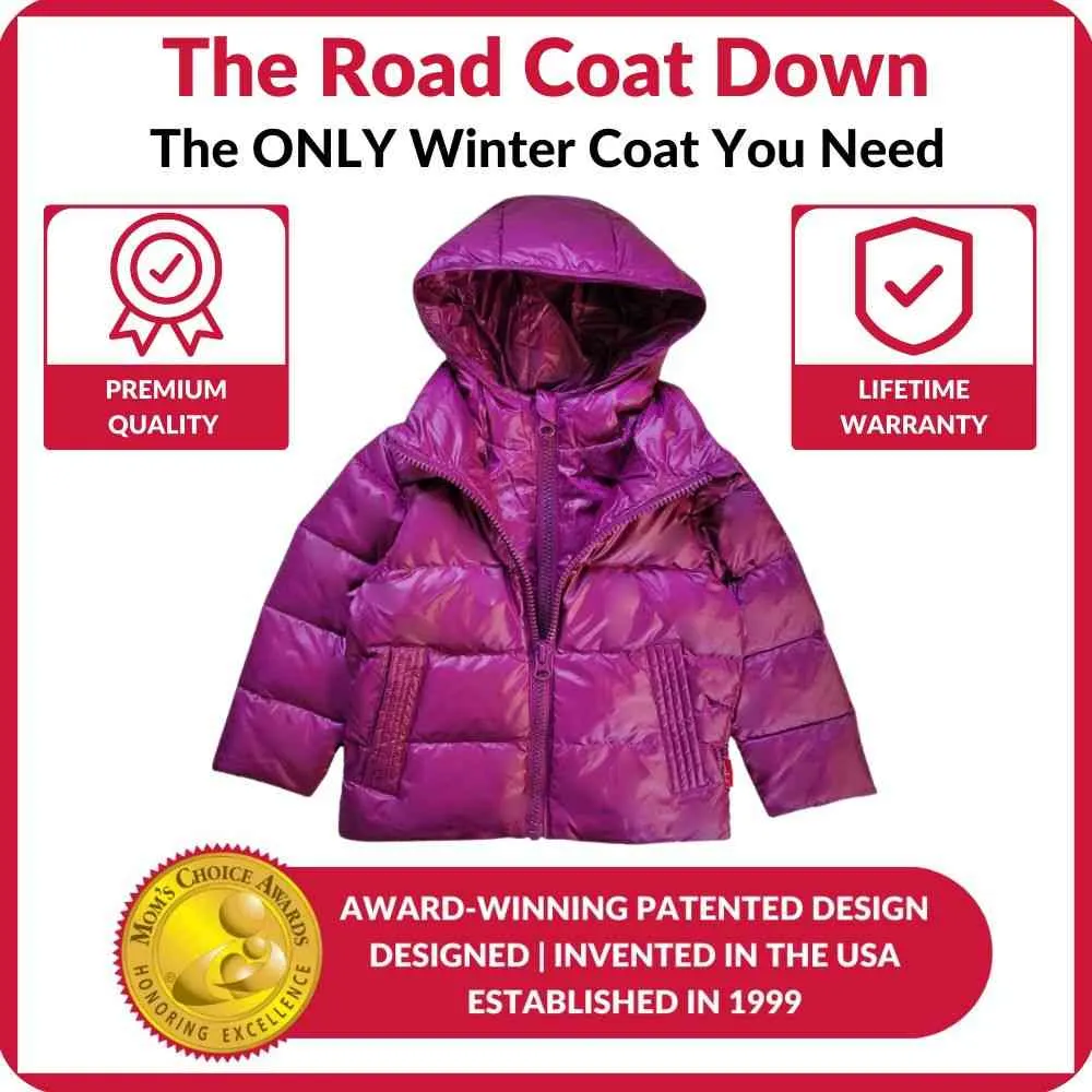 The Road Coat Down - Plum