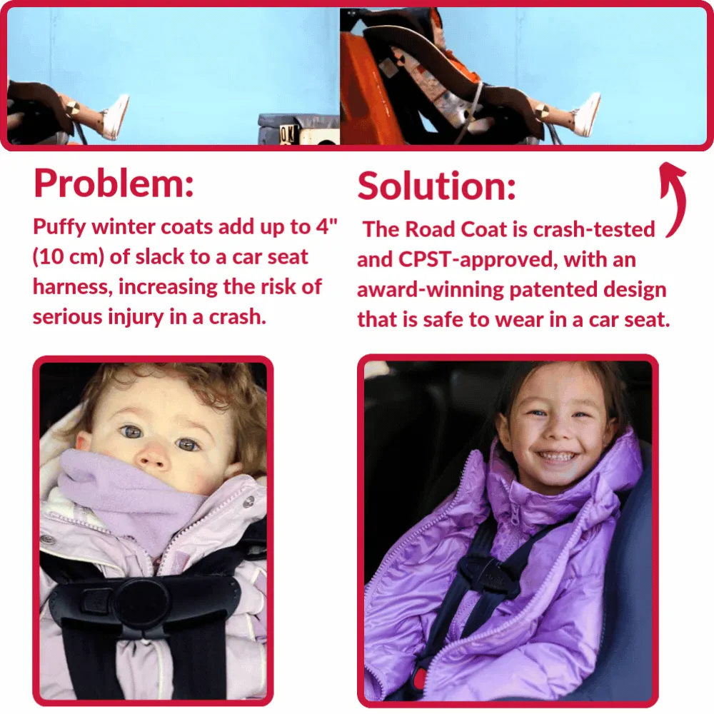 The Road Coat Down - Plum