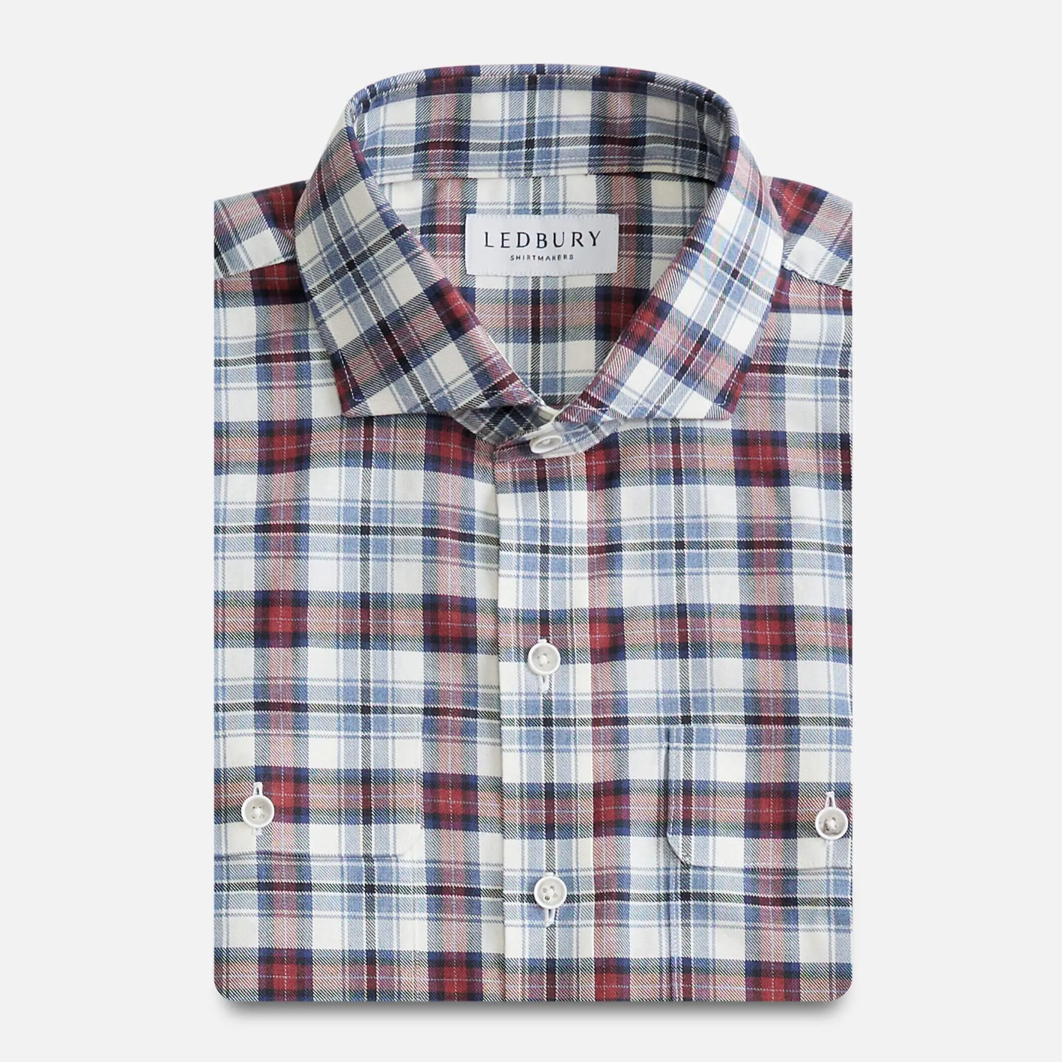 The Vintage Red Gibbons Tattersall Custom Shirt
