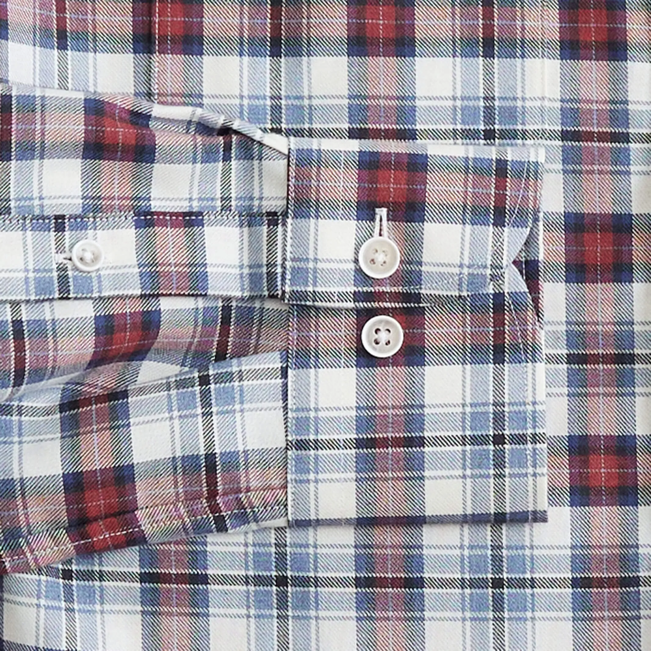 The Vintage Red Gibbons Tattersall Custom Shirt