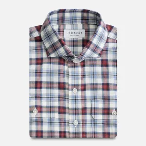 The Vintage Red Gibbons Tattersall Custom Shirt
